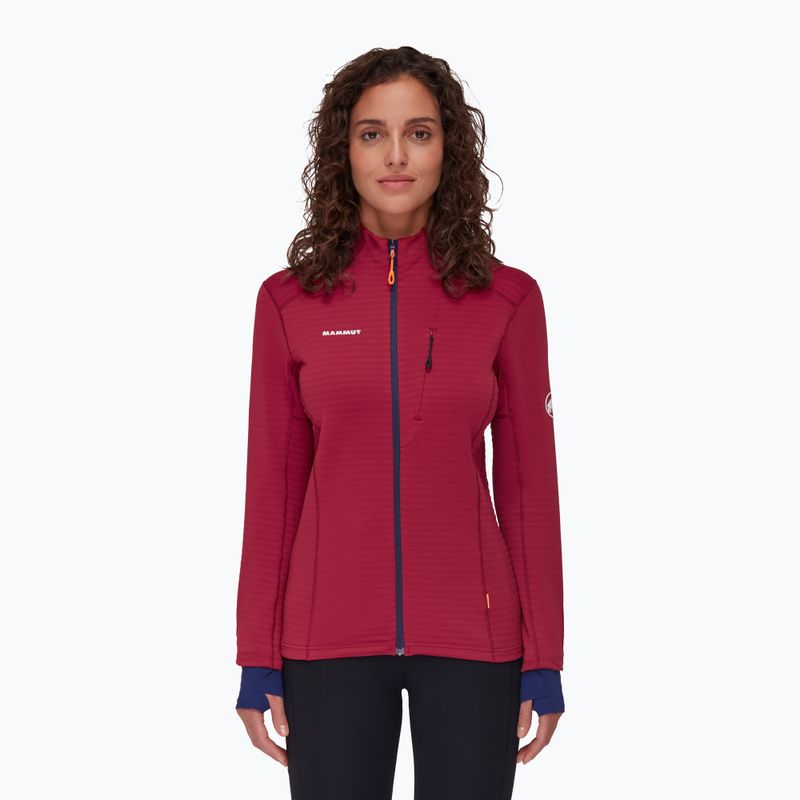 Bluza trekkingowa damska Mammut Taiss Light ML blood red/marine