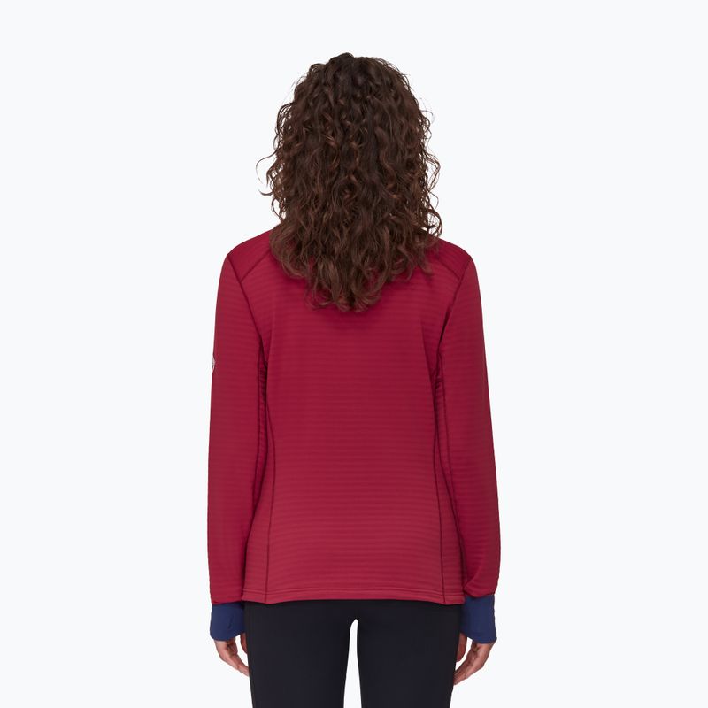 Bluza trekkingowa damska Mammut Taiss Light ML blood red/marine 2