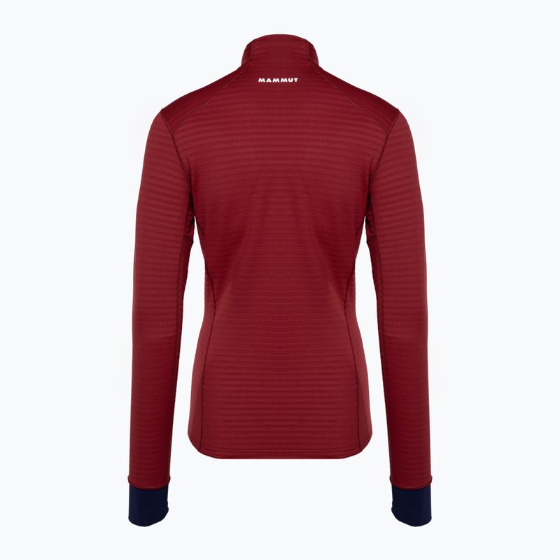 Bluza trekkingowa damska Mammut Taiss Light ML blood red/marine 5