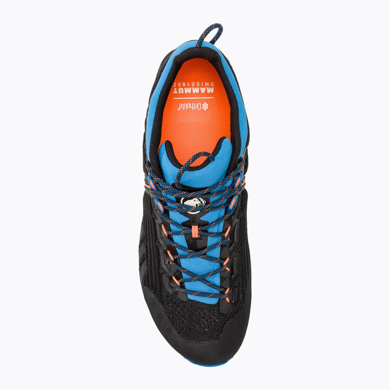 Buty podejściowe męskie Mammut Alnasca Knit III Low GTX black/glacier blue 5