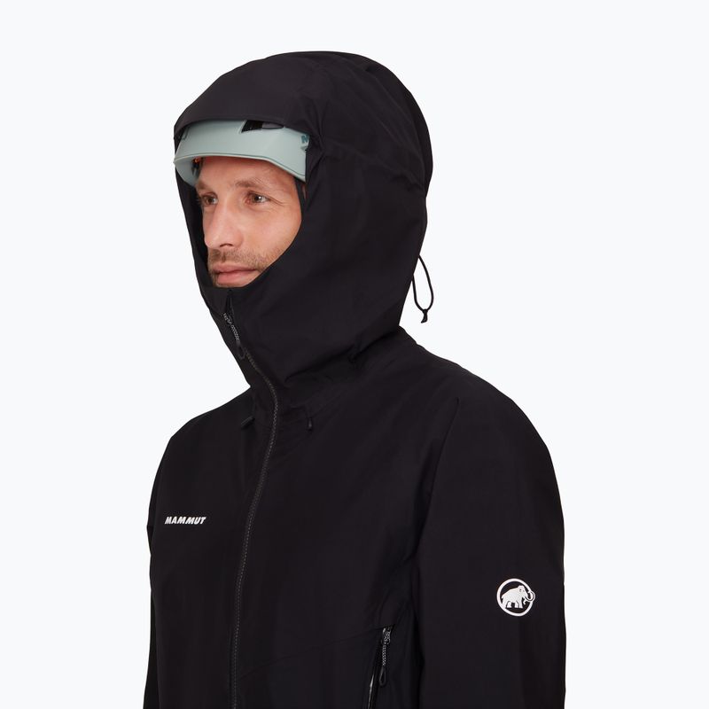 Kurtka przeciwdeszczowa męska Mammut Crater IV HS Hooded black 4