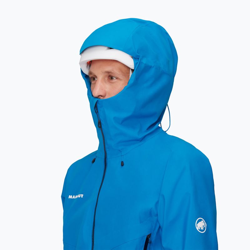 Kurtka przeciwdeszczowa męska Mammut Crater IV HS Hooded glacier blue 4