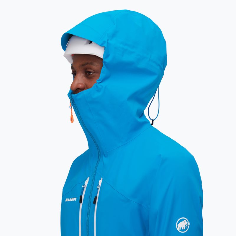 Kurtka przeciwdeszczowa męska Mammut Taiss HS Hooded glacier blue 4