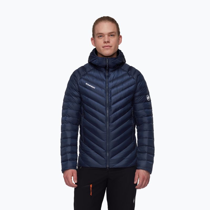 Kurtka puchowa męska Mammut Broad Peak IN Hooded marine black