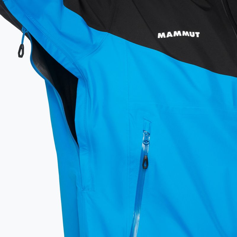 Kurtka przeciwdeszczowa męska Mammut Convey Tour HS Hooded glacier blue/black 7