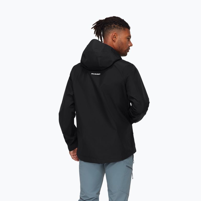 Kurtka przeciwdeszczowa męska Mammut Crater Light HS Hooded Jacket Men black 2