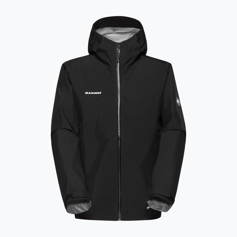 Kurtka przeciwdeszczowa męska Mammut Crater Light HS Hooded Jacket Men black 4