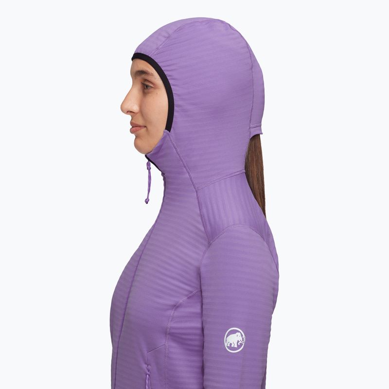 Bluza trekkingowa damska Mammut Taiss Light ML Hooded lavandin black 4