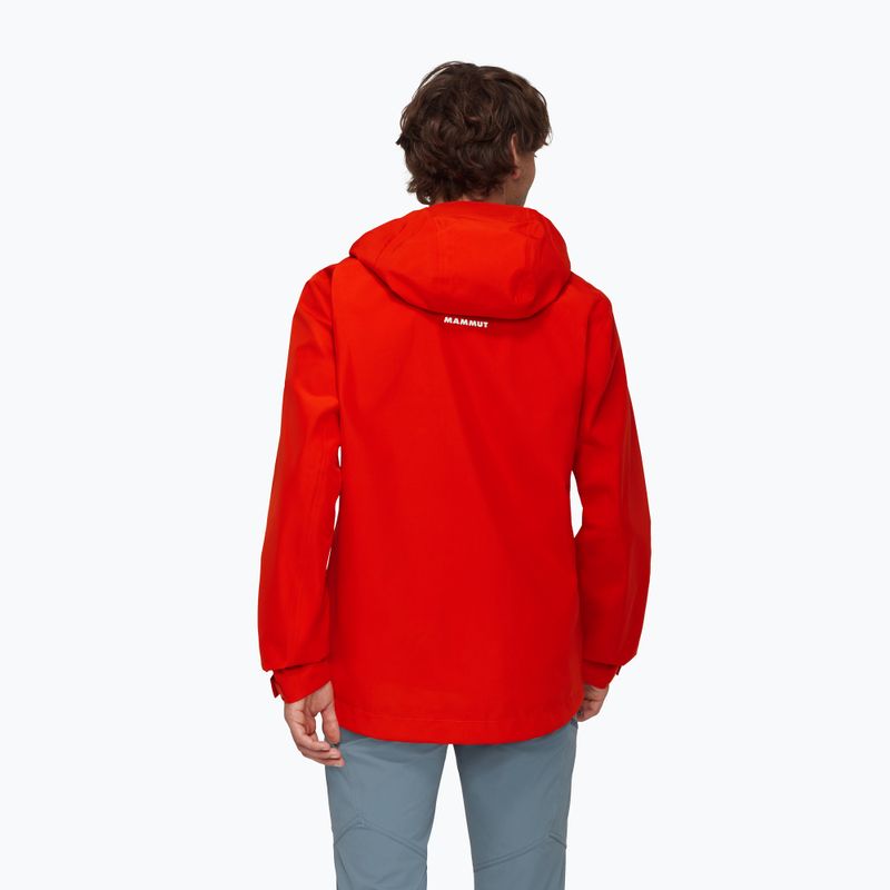 Kurtka przeciwdeszczowa męska Mammut Crater Light HS Hooded mammut red 2