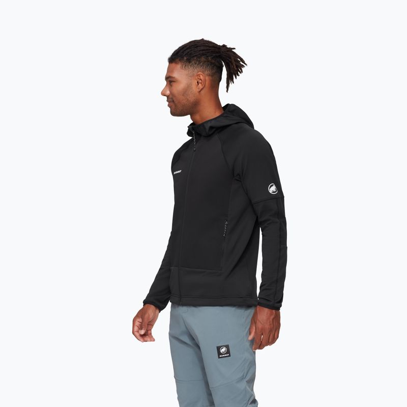 Kurtka przeciwwiatrowa męska Mammut Massone ML Hooded black 3