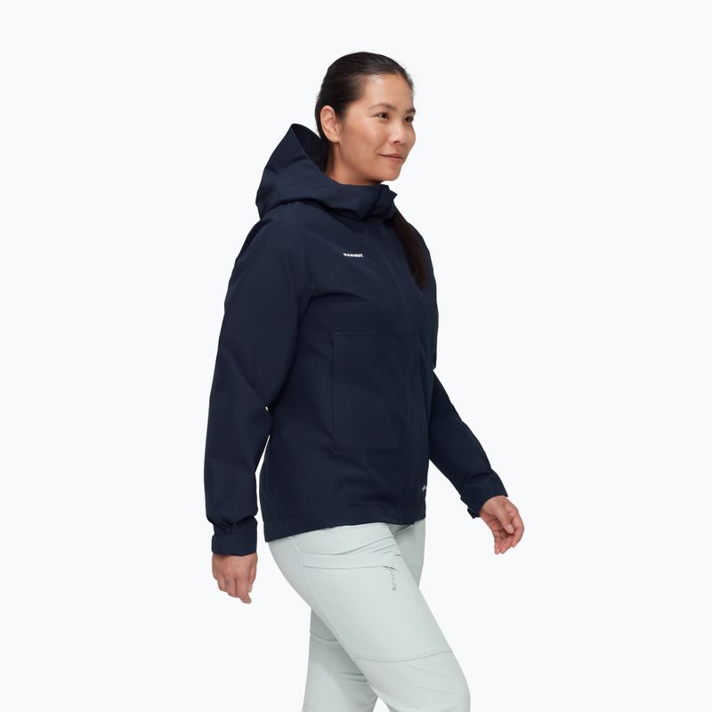Kurtka przeciwdeszczowa damska Mammut Treeline Light HS Hooded marine 3