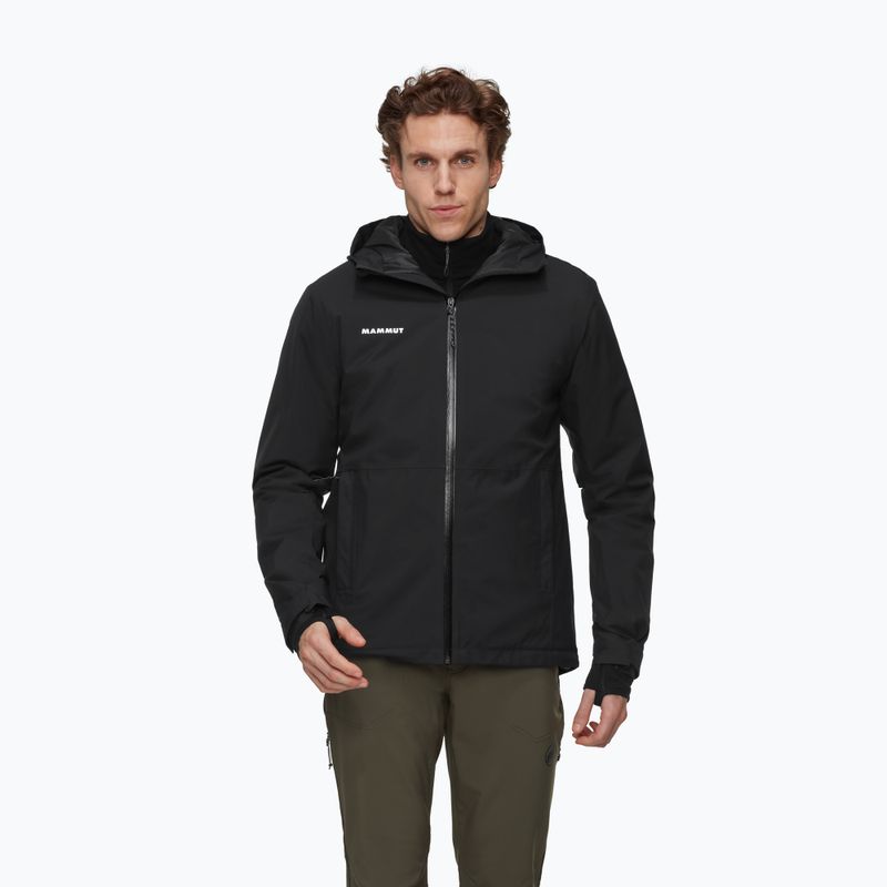 Kurtka przeciwdeszczowa męska Mammut Linard HS Thermo Hooded Jacket Men black