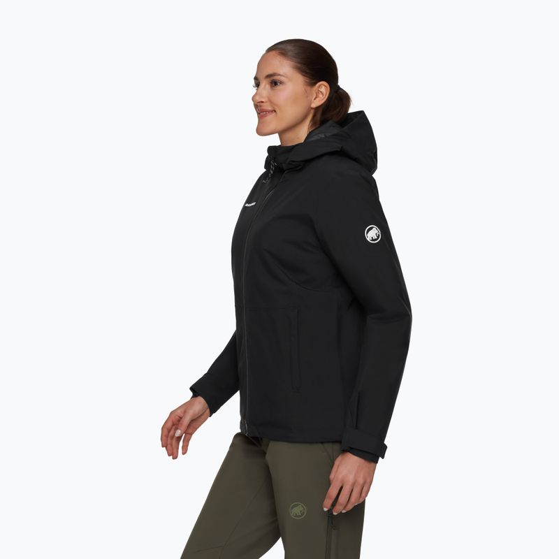Kurtka przeciwdeszczowa damska Mammut Linard HS Thermo Hooded Jacket Women black 3