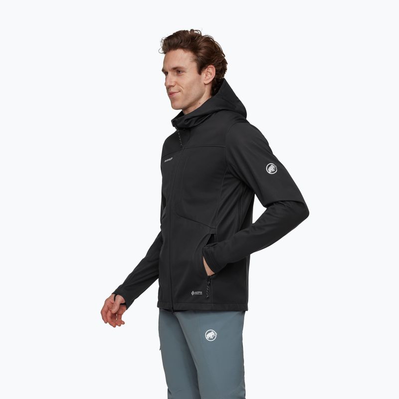 Kurtka softshell męska Mammut Ultimate VIII Softshell Hooded black 3