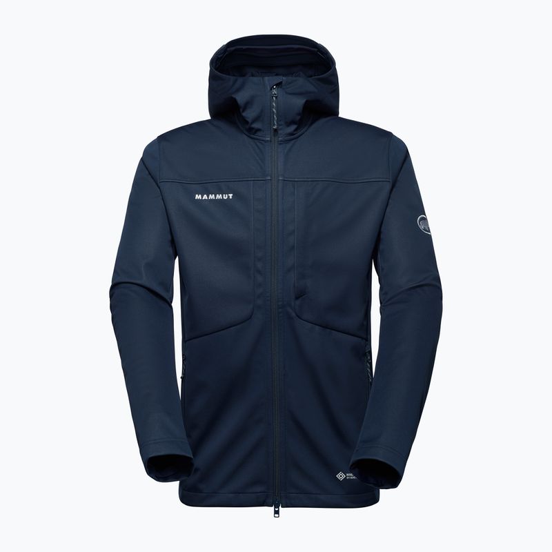 Kurtka softshell męska Mammut Ultimate VIII Softshell Hooded marine 4
