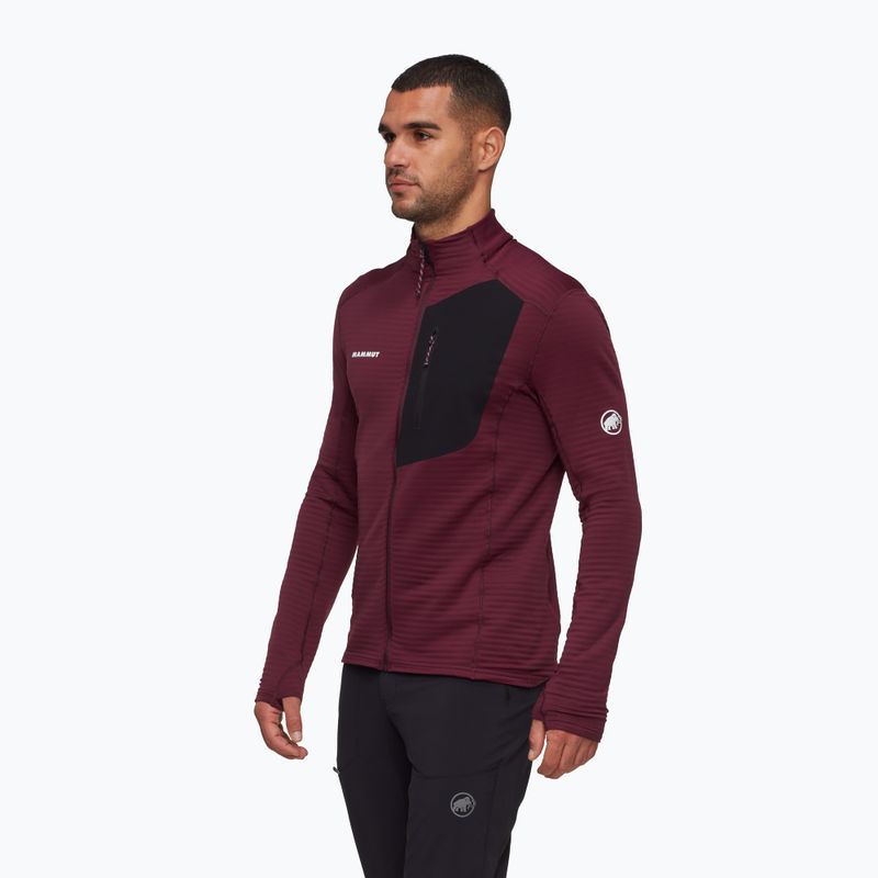 Bluza męska Mammut Taiss Light ML vin/black 3