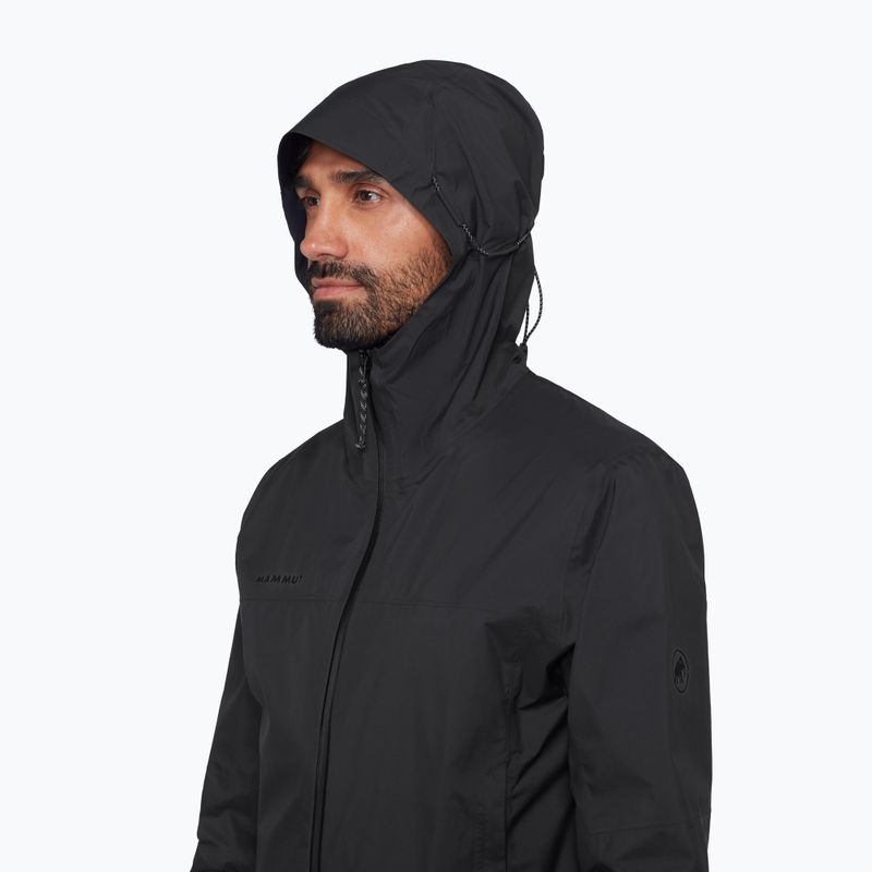 Kurtka przeciwdeszczowa męska Mammut Ducan HS Hooded black 5