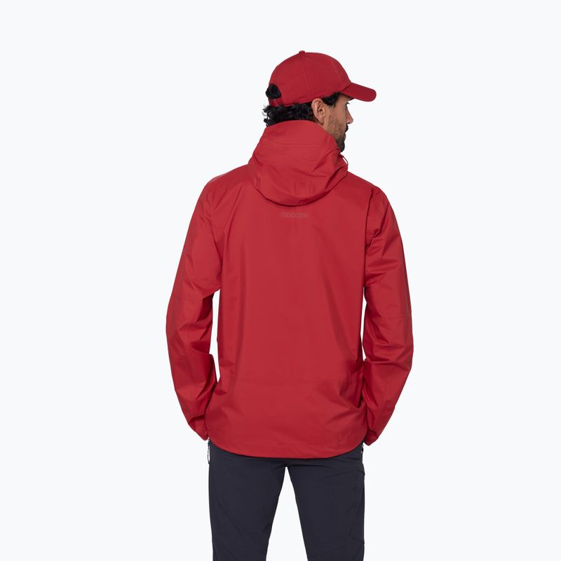 Kurtka przeciwwiatrowa męska Mammut Ducan HS Hooded dark mammut red 3