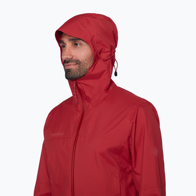 Kurtka przeciwwiatrowa męska Mammut Ducan HS Hooded dark mammut red 5