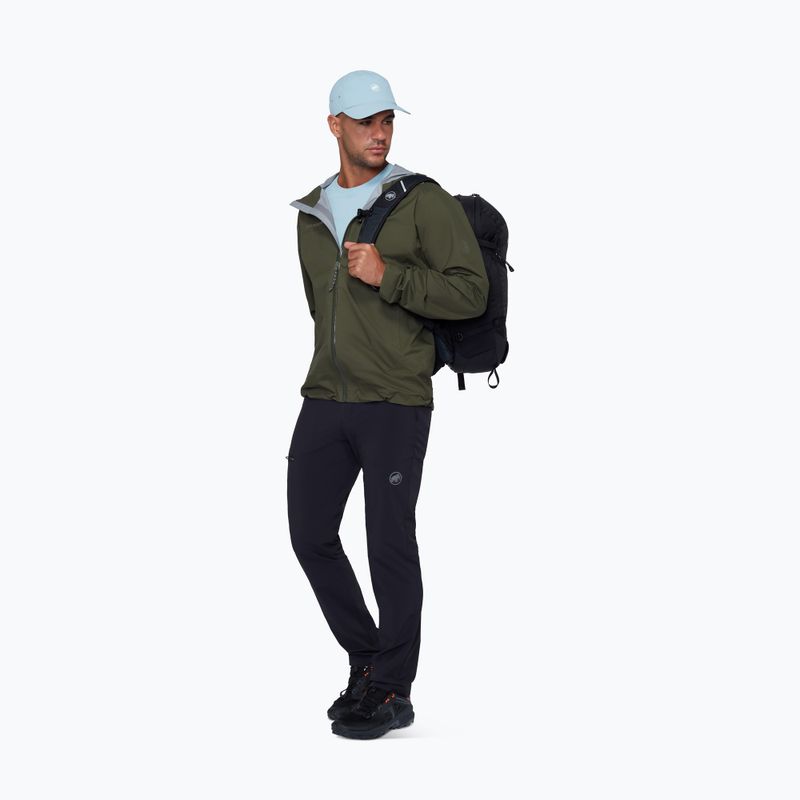Kurtka przeciwwiatrowa męska Mammut Ducan HS Hooded dark mesh 2