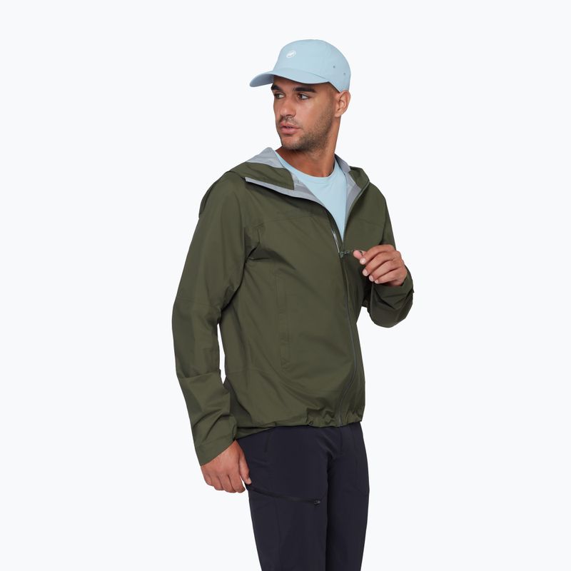 Kurtka przeciwwiatrowa męska Mammut Ducan HS Hooded dark mesh 4