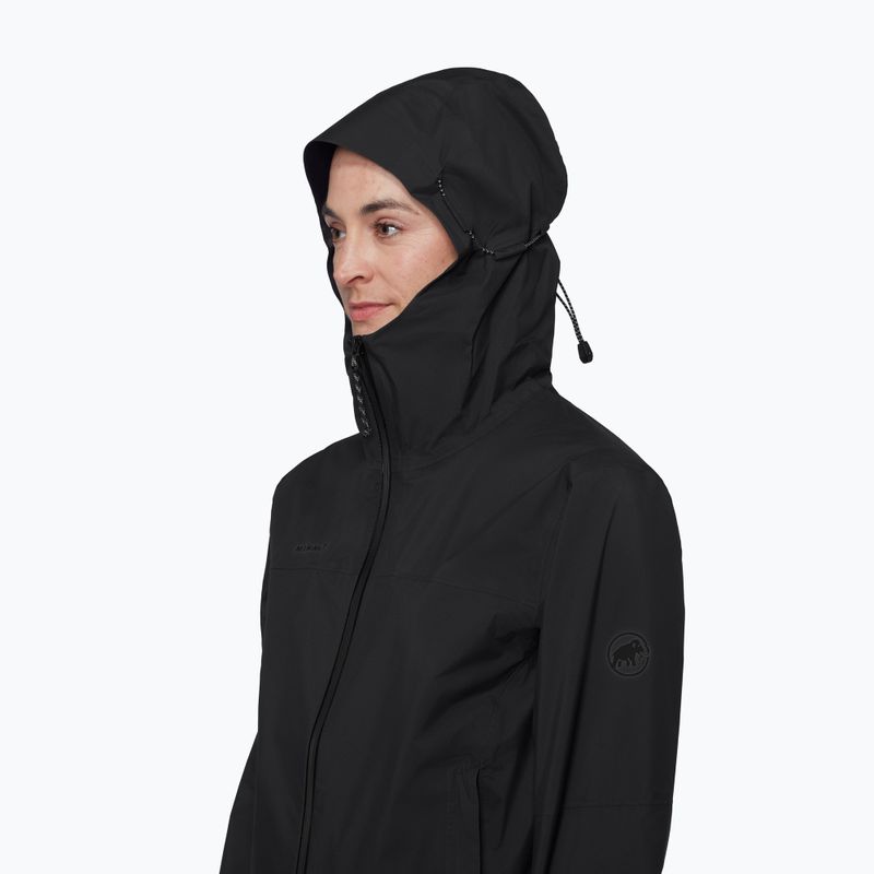 Kurtka przeciwwiatrowa damska Mammut Ducan HS Hooded black 5