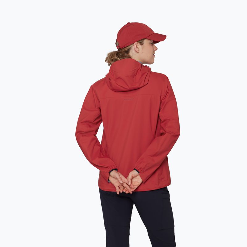 Kurtka przeciwwiatrowa damska Mammut Ducan HS Hooded dark mammut red 3