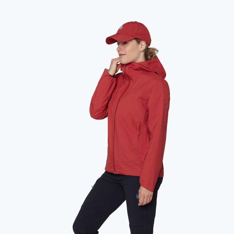 Kurtka przeciwwiatrowa damska Mammut Ducan HS Hooded dark mammut red 4