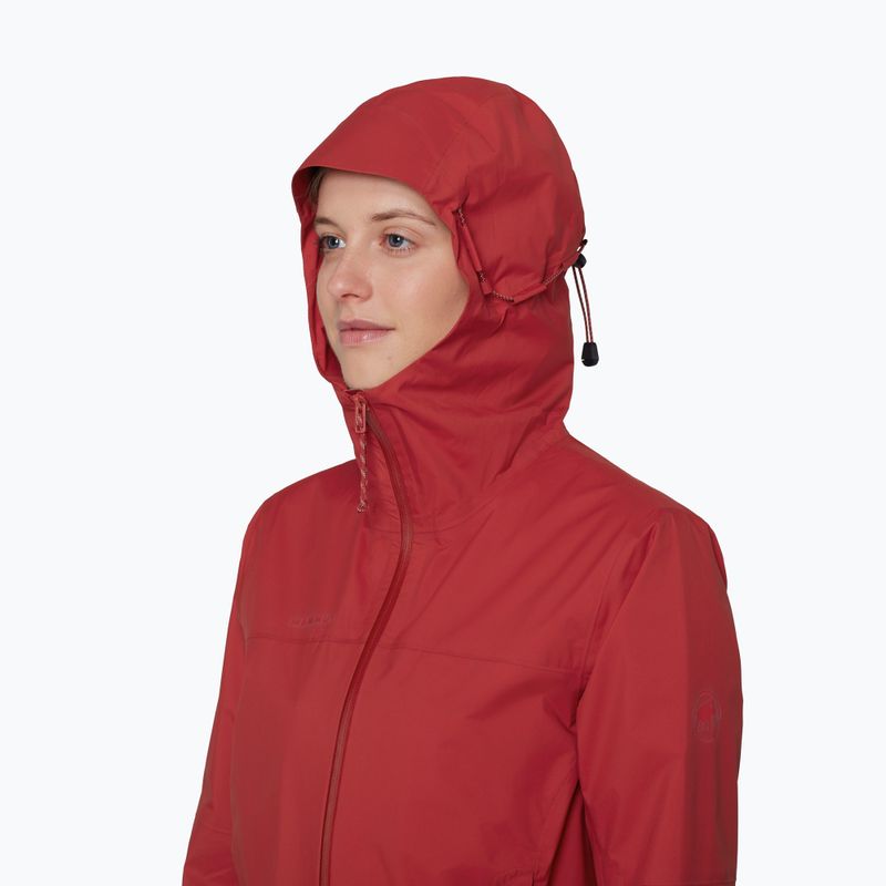 Kurtka przeciwwiatrowa damska Mammut Ducan HS Hooded dark mammut red 5