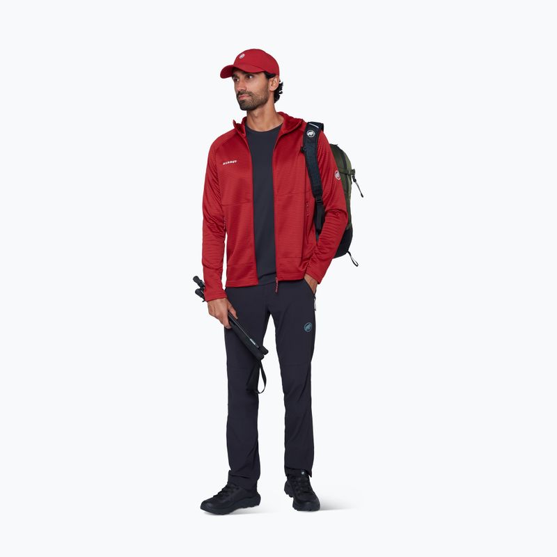 Bluza trekkingowa męska Mammut Crag ML Hooded dark mammut red 2