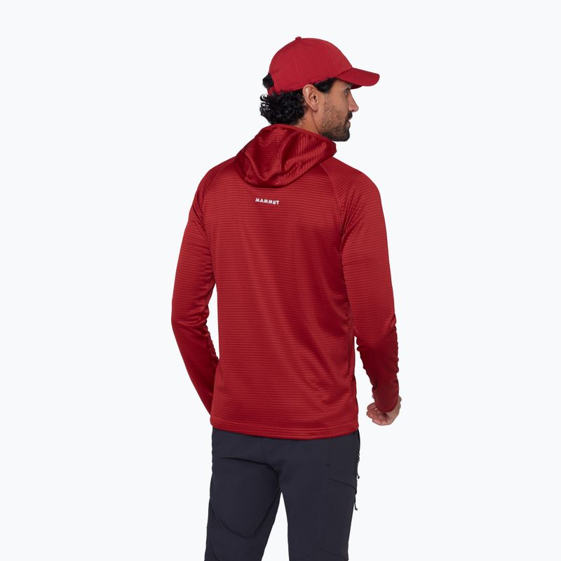 Bluza trekkingowa męska Mammut Crag ML Hooded dark mammut red 3