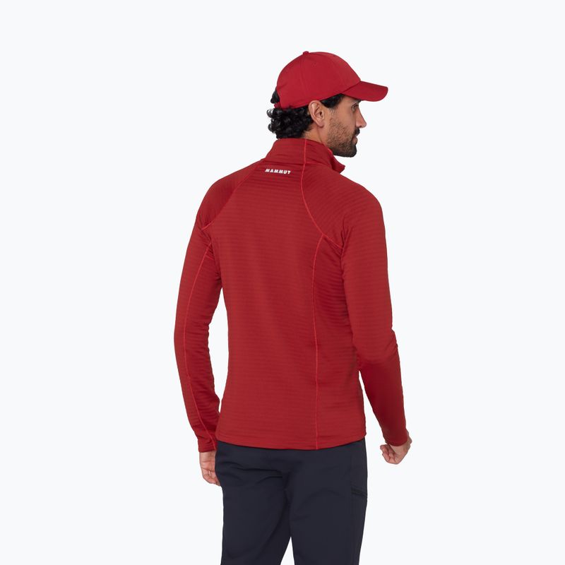 Bluza męska Mammut Taiss ML Half Zip Pull dark mammut red 3