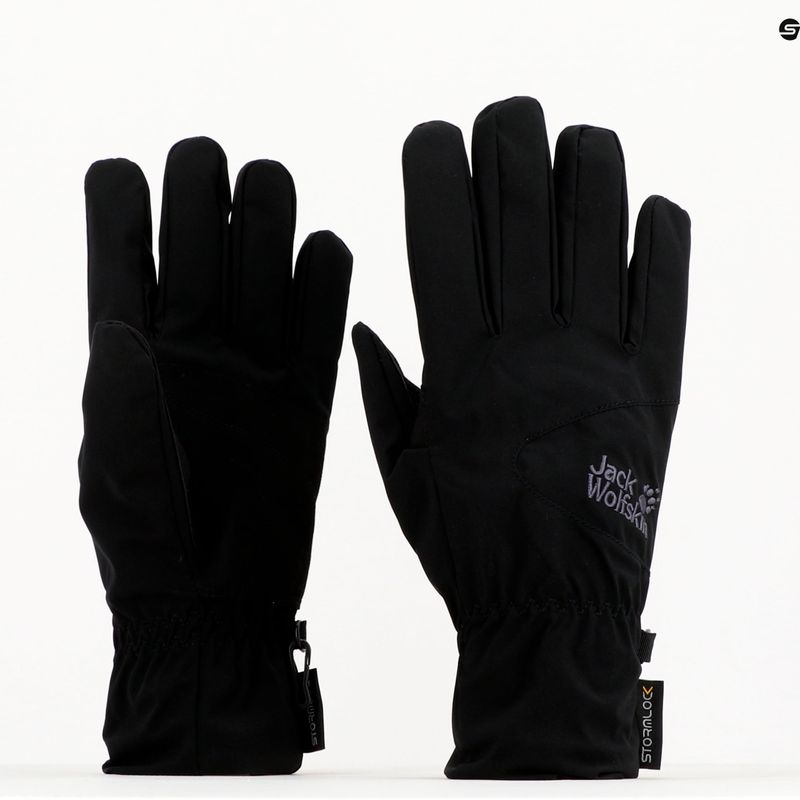 Rękawiczki trekkingowe Jack Wolfskin Stormlock Highloft black 6