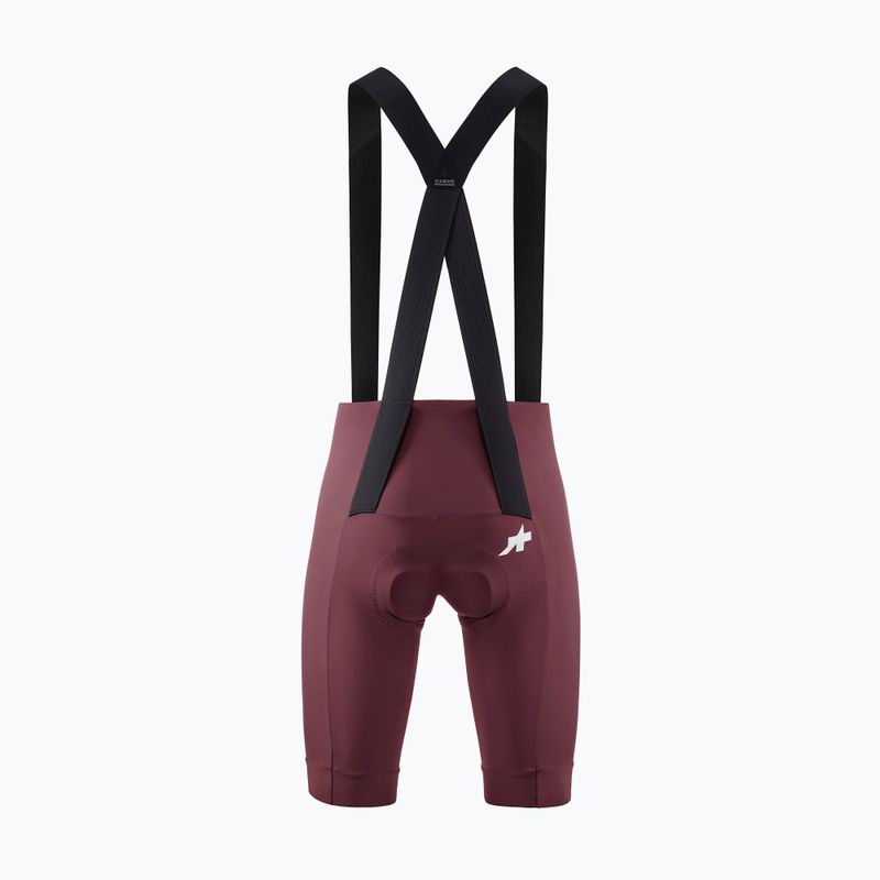 Spodenki rowerowe męskie ASSOS Mille GT S11 Bib Shorts burgundy red 2