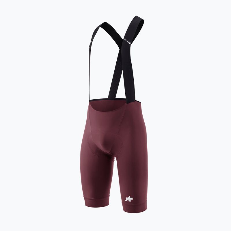 Spodenki rowerowe męskie ASSOS Mille GT S11 Bib Shorts burgundy red 4