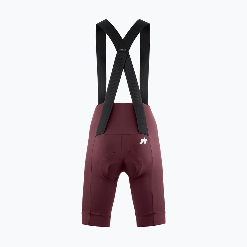 Spodenki rowerowe damskie ASSOS Uma GT S11 Bib Shorts W burgundy red 2