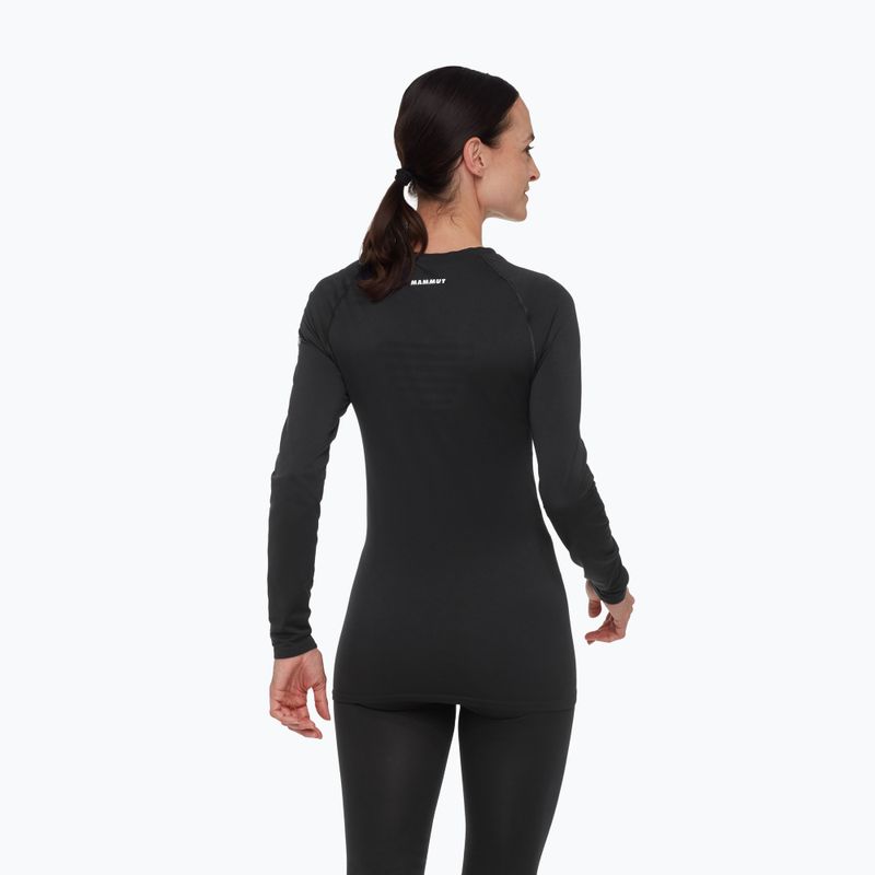 Bluza termoaktywna damska Mammut All-Mountain Seamless BL Mid black/white 2