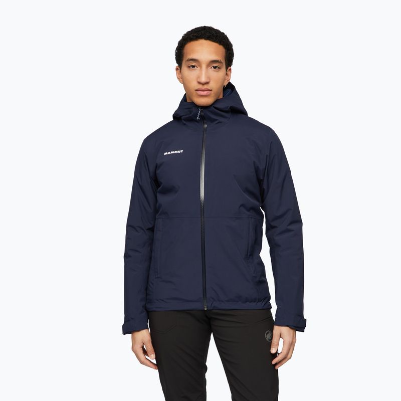 Kurtka przeciwdeszczowa męska Mammut Linard HS Thermo Hooded Jacket Men marine