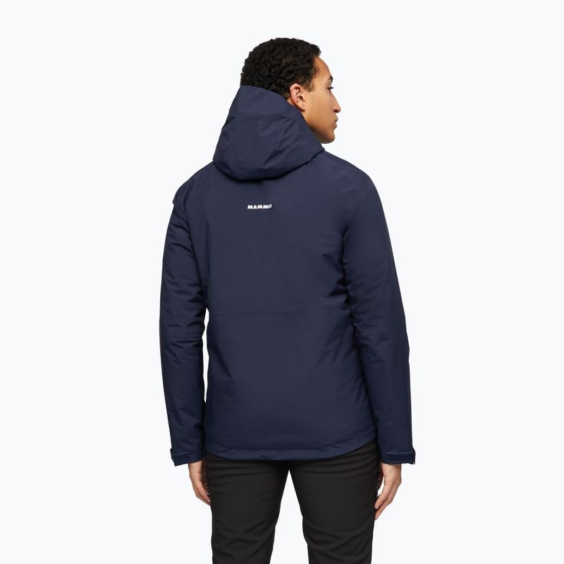 Kurtka przeciwdeszczowa męska Mammut Linard HS Thermo Hooded Jacket Men marine 2