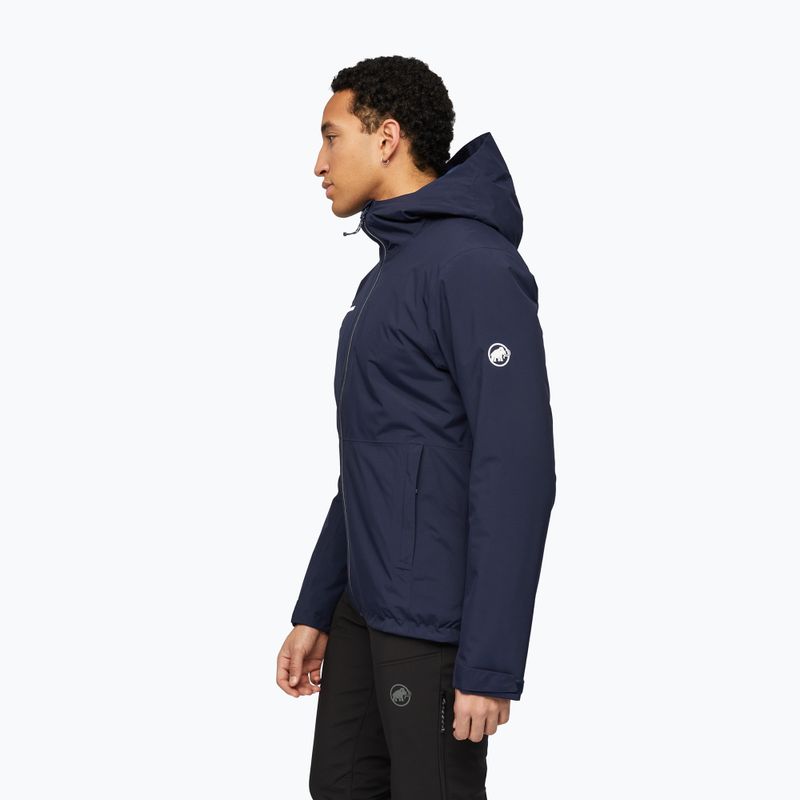 Kurtka przeciwdeszczowa męska Mammut Linard HS Thermo Hooded Jacket Men marine 3
