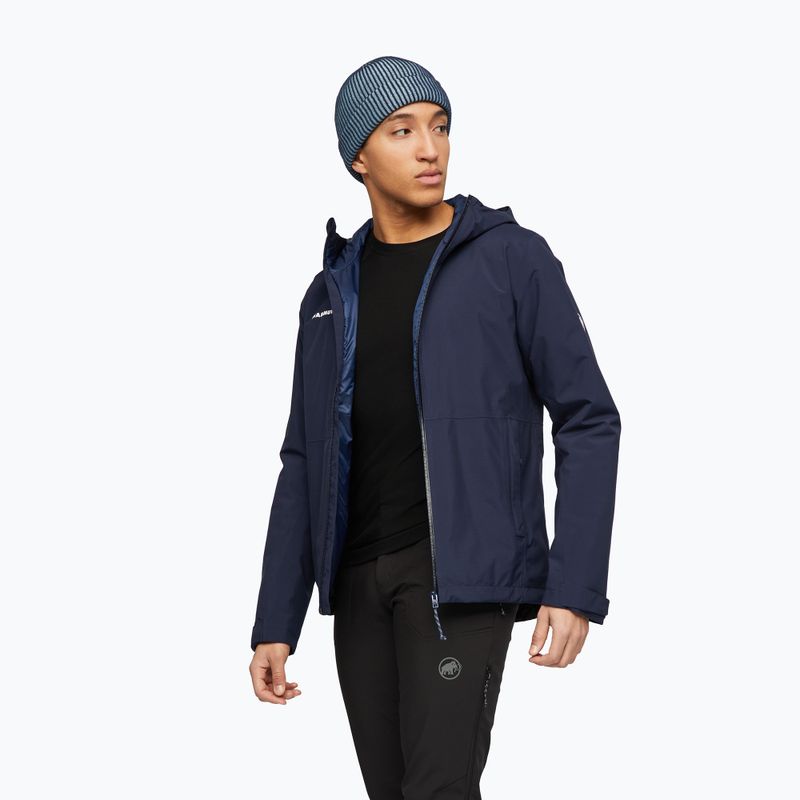 Kurtka przeciwdeszczowa męska Mammut Linard HS Thermo Hooded Jacket Men marine 4