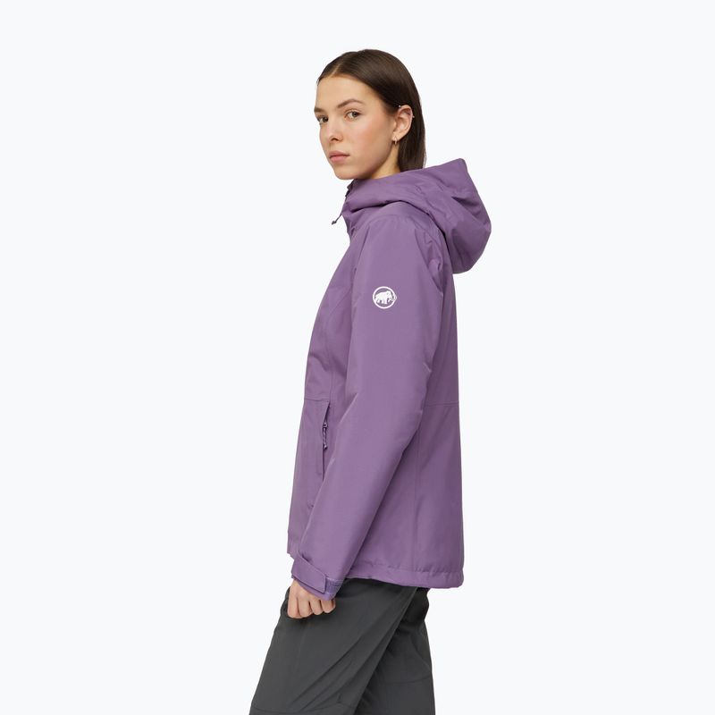 Kurtka przeciwdeszczowa damska Mammut Linard HS Thermo Hooded Jacket Women paloja 3