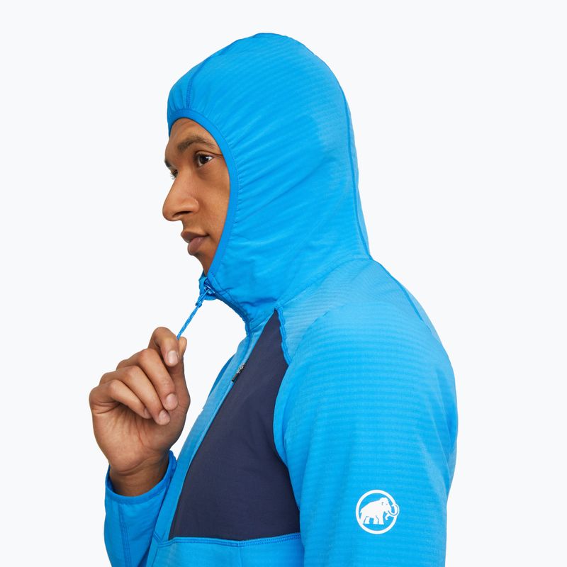 Bluza trekkingowa męska Mammut Madris Light ML Hooded Jacket Men glacier blue/marine 5