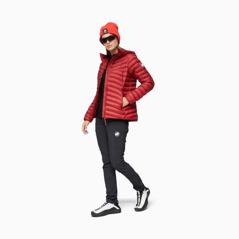 Kurtka ocieplana damska Mammut Albula IN Hooded dark mammut red 2