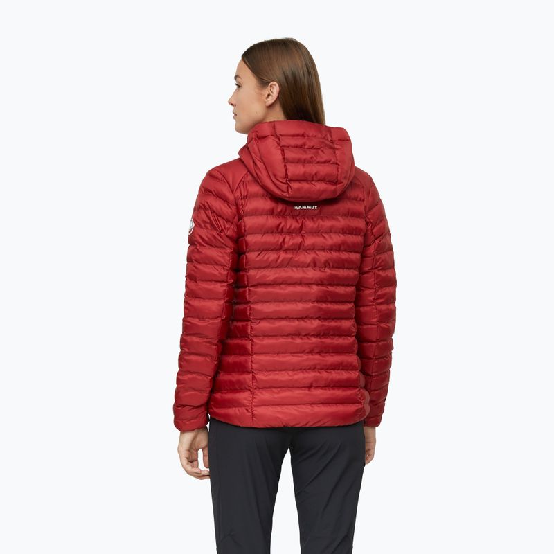 Kurtka ocieplana damska Mammut Albula IN Hooded dark mammut red 3