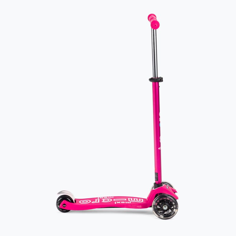Hulajnoga trójkołowa dziecięca Micro Maxi Deluxe LED pink 2