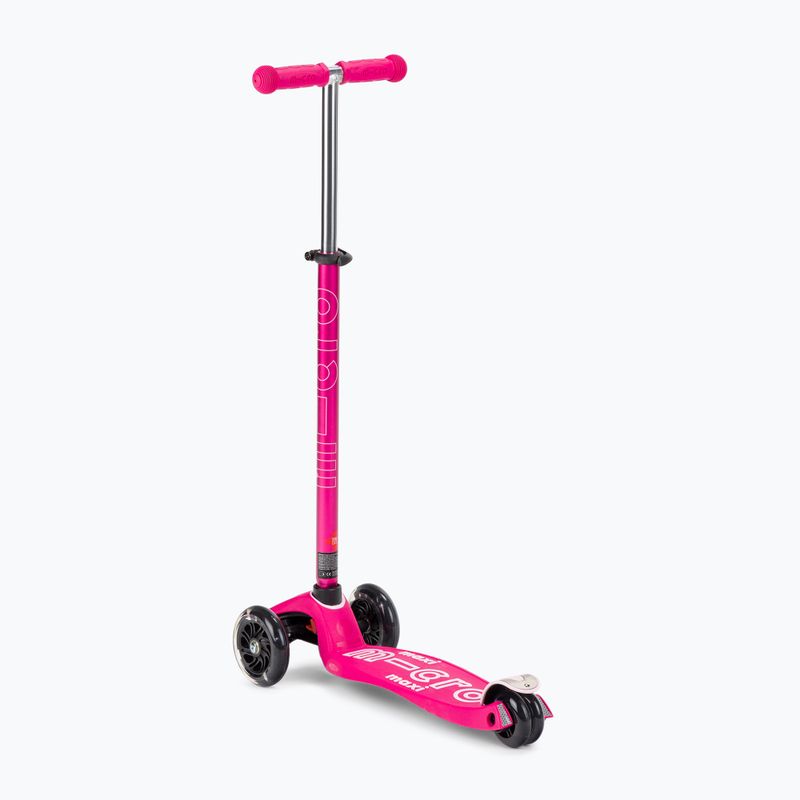 Hulajnoga trójkołowa dziecięca Micro Maxi Deluxe LED pink 3