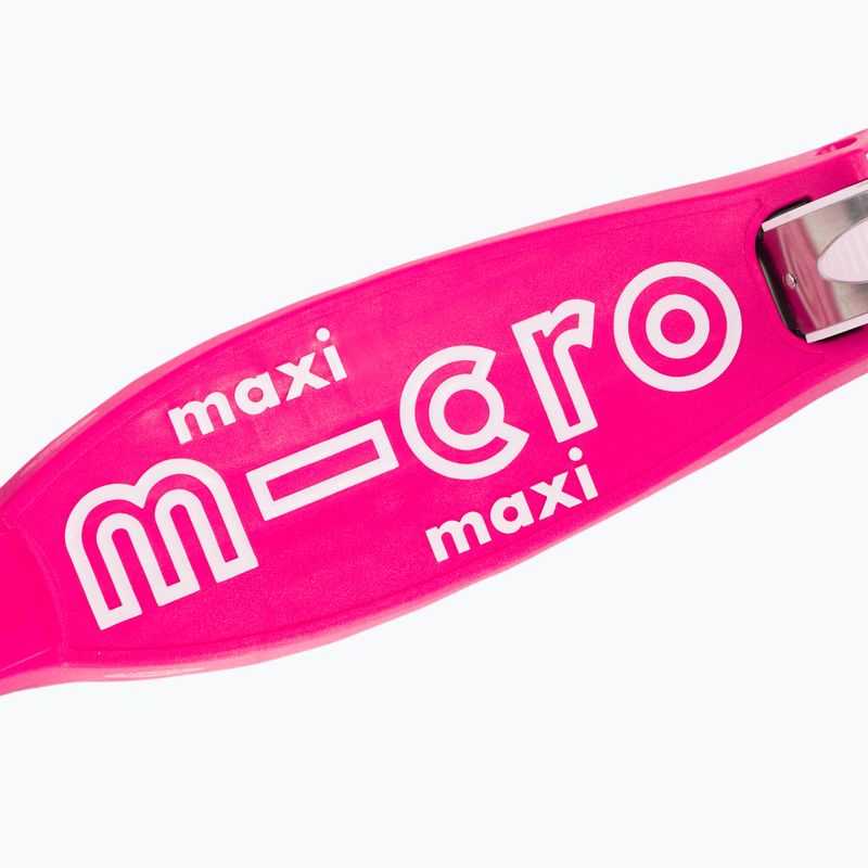 Hulajnoga trójkołowa dziecięca Micro Maxi Deluxe LED pink 5