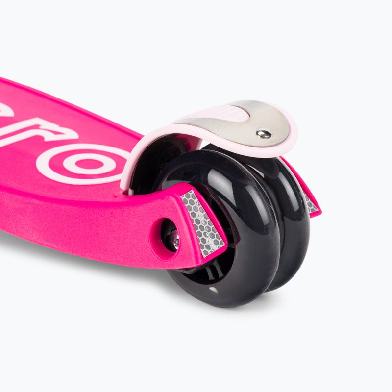 Hulajnoga trójkołowa dziecięca Micro Maxi Deluxe LED pink 6