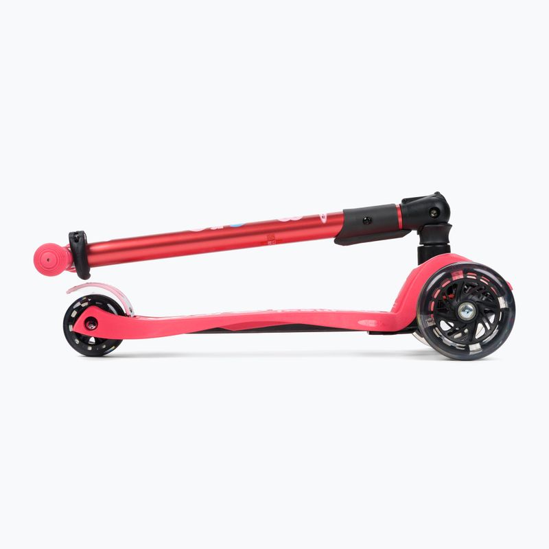 Hulajnoga trójkołowa dziecięca Micro Maxi Deluxe Foldable LED bright coral 4